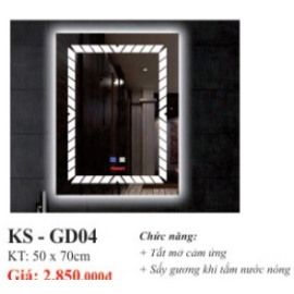 GƯƠNG SOI ĐÈN LED CAO CẤP KASSANI KS-GD04